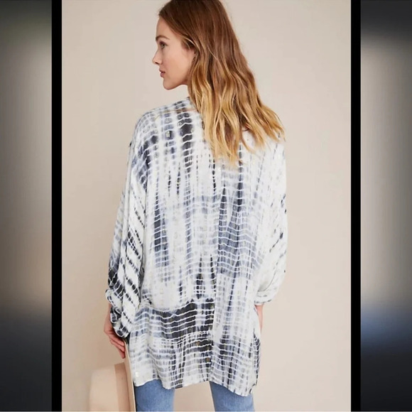 Anthropologie Vada Shimmer Cocoon Kimono - Picture 3 of 8